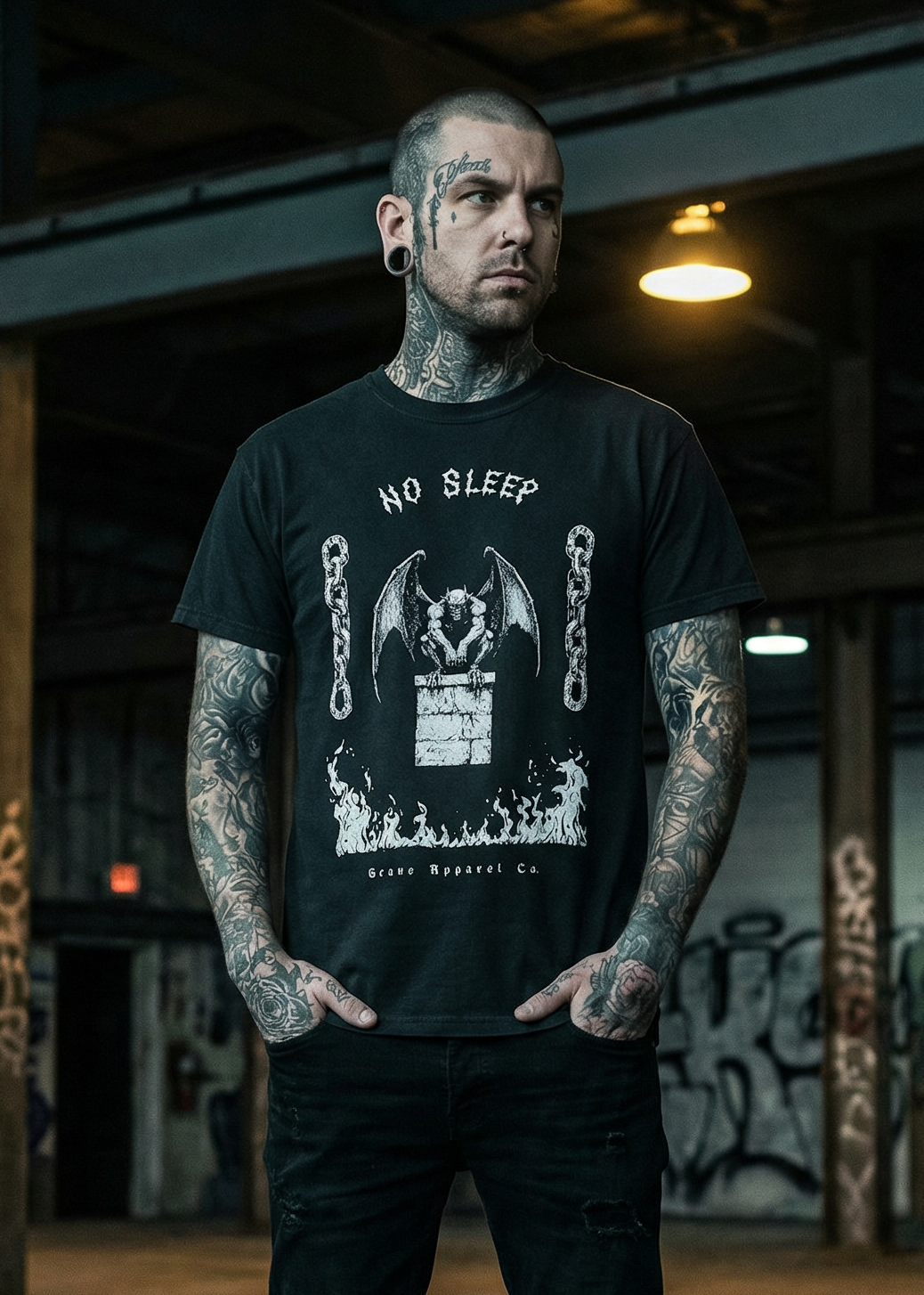 No Sleep Gargoyle T-shirt