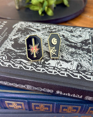 Grave Coffin Pin